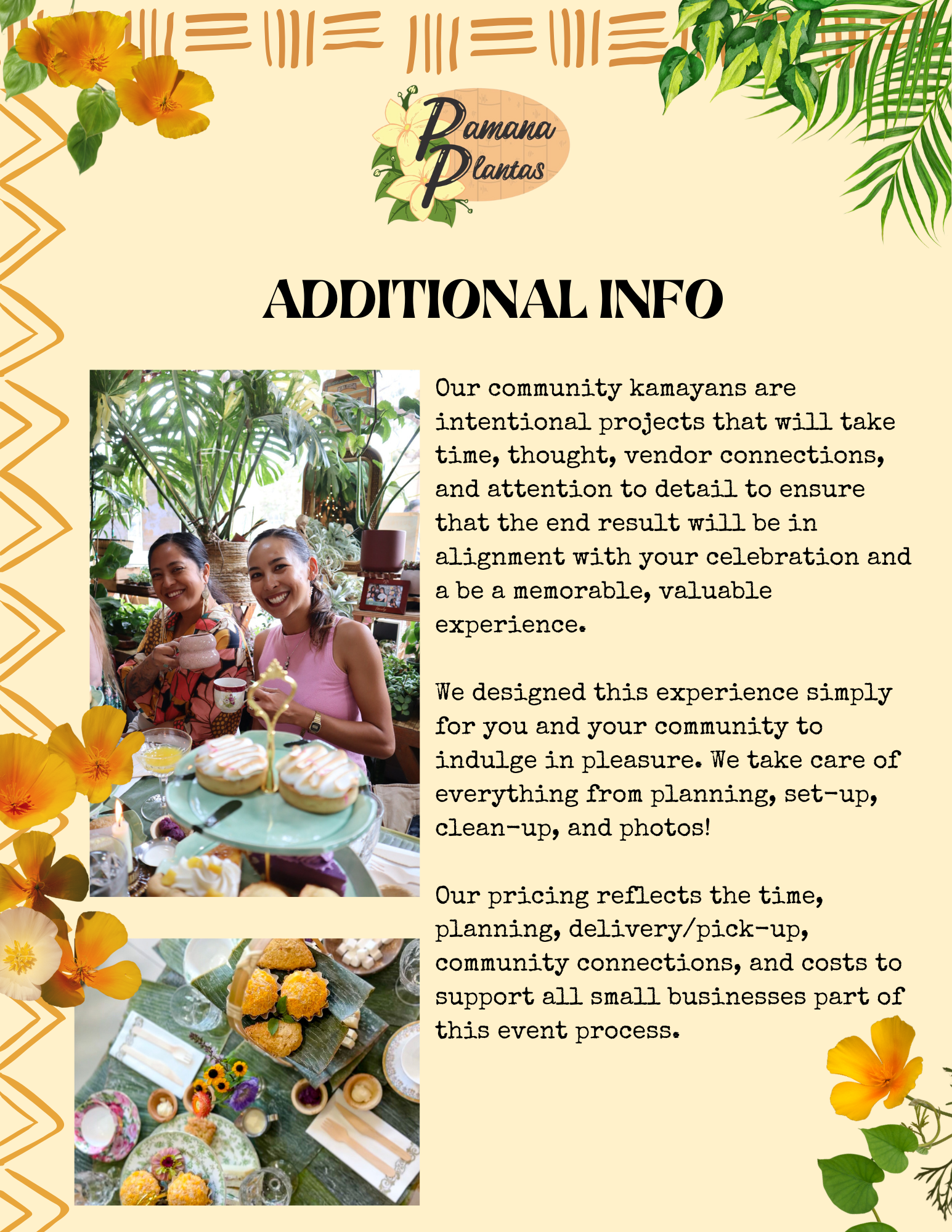 Private Kamayan Tea Party