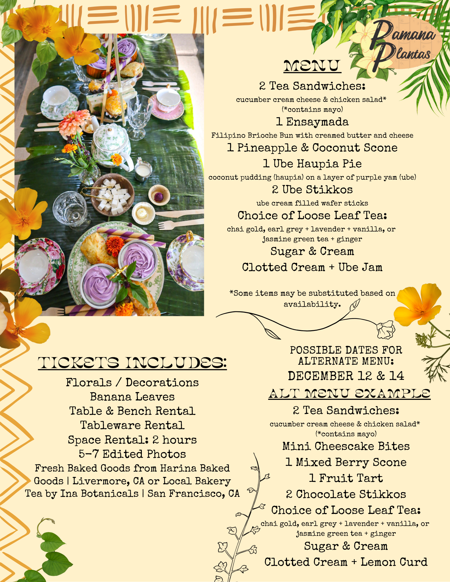 Holiday Kamayan Tea Party